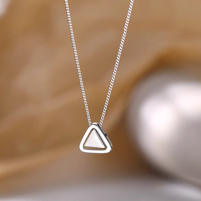 925 Sterling Silver Triangle Necklace
