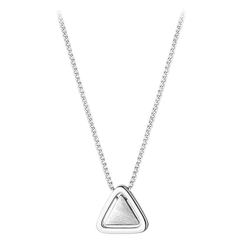 925 Sterling Silver Triangle Necklace