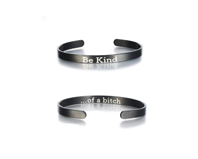 Be Kind Cuff Mantra Cuff Bracelet