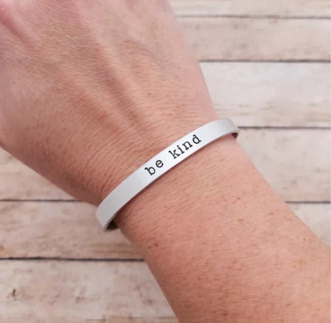 Be Kind Cuff Mantra Cuff Bracelet