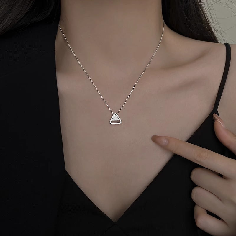 925 Sterling Silver Triangle Necklace