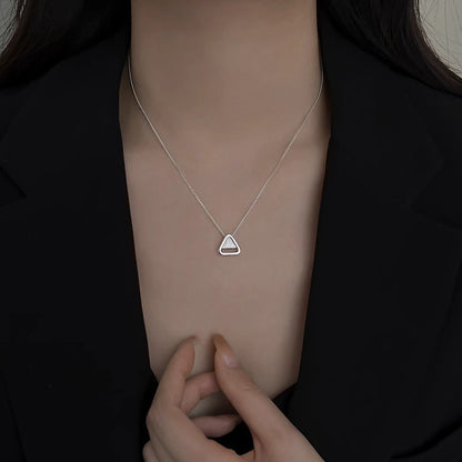 925 Sterling Silver Triangle Necklace