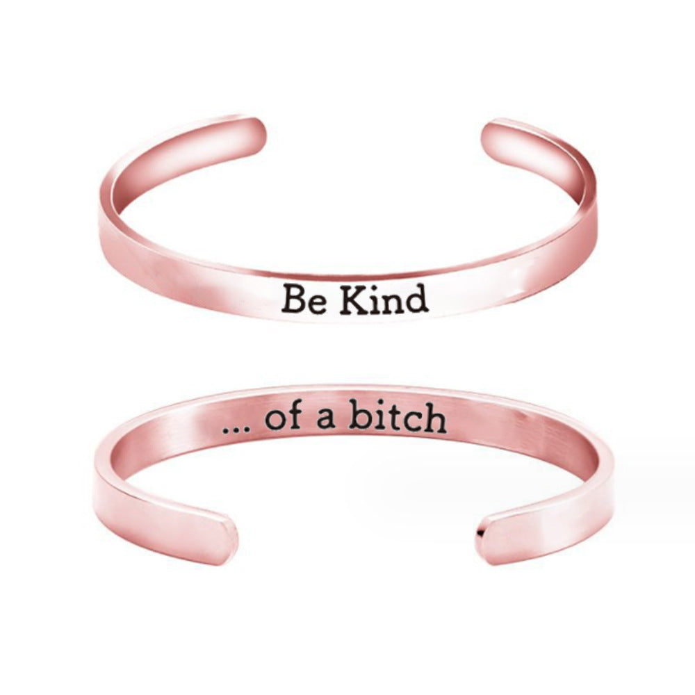Be Kind Cuff Mantra Cuff Bracelet