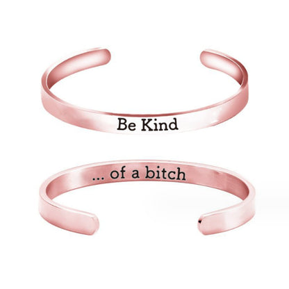 Be Kind Cuff Mantra Cuff Bracelet