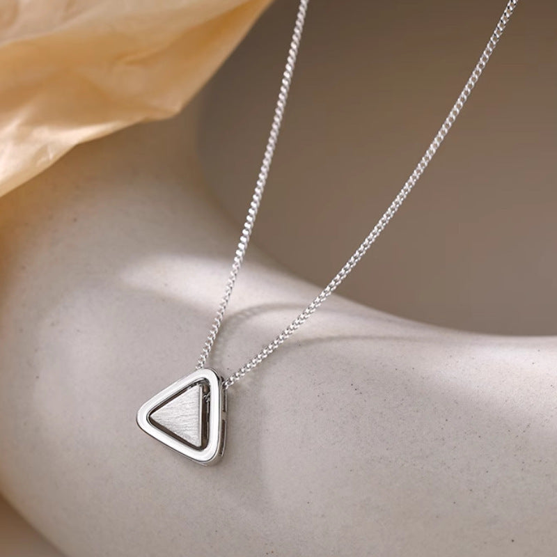 925 Sterling Silver Triangle Necklace