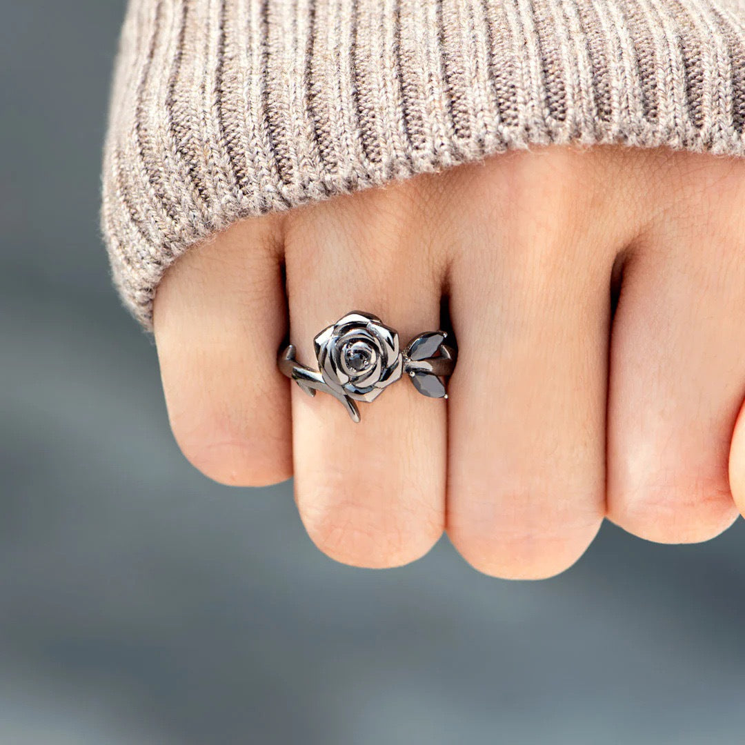 Black Rose Self-Love Ring