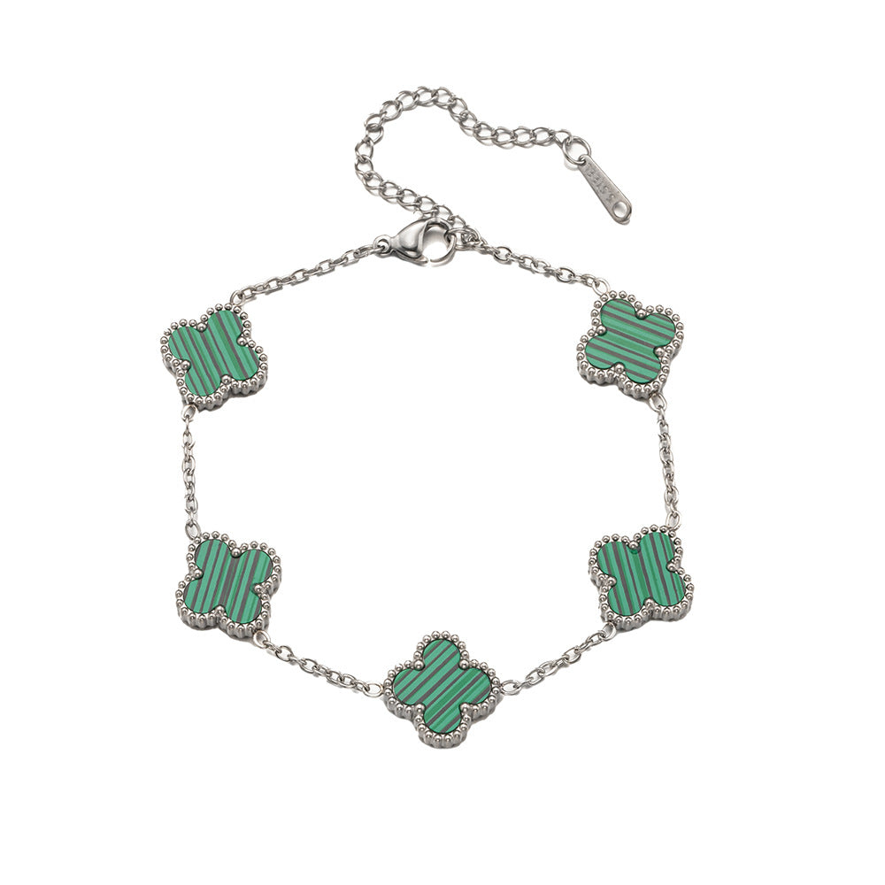 Women's Essentials 925 Silver Clover Bracelet