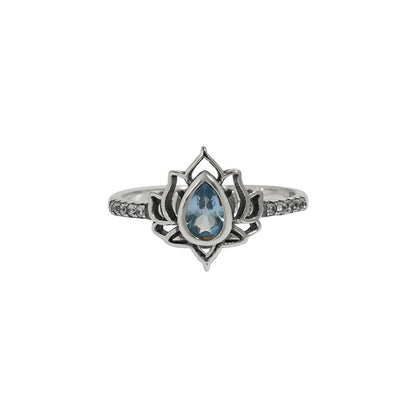 925 Sterling Silver Lotus Ring