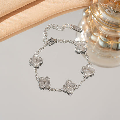 Women's Essentials 925 Silver Clover Bracelet