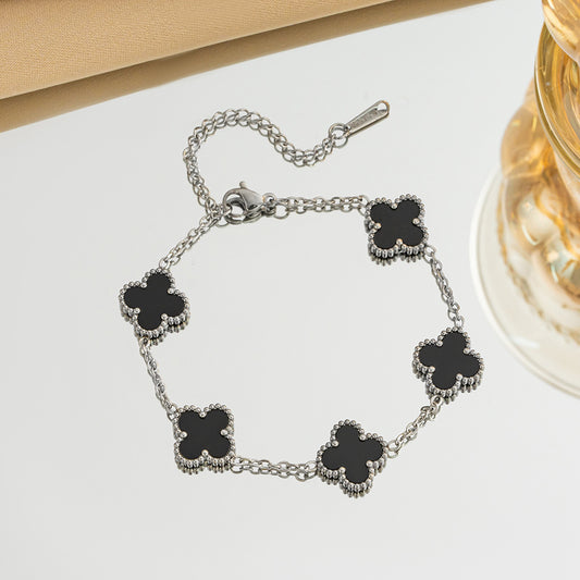 Women's Essentials 925 Silver Clover Bracelet