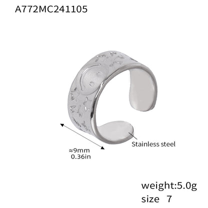 Fashion textured ring