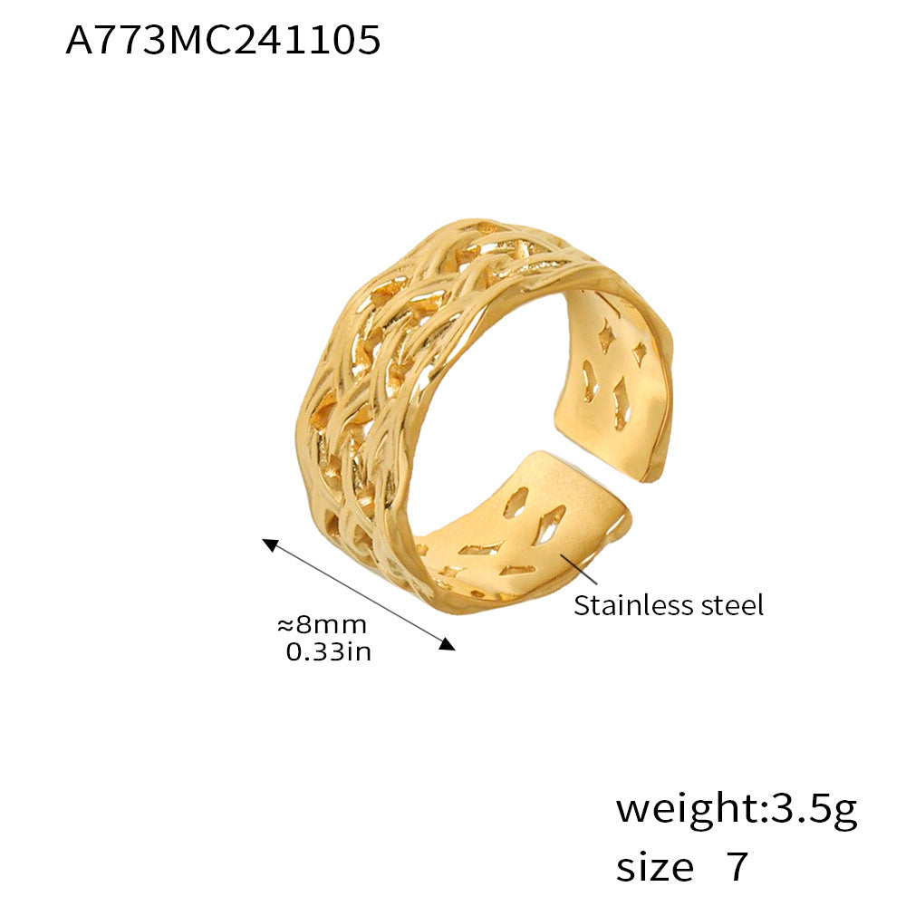 Fashion textured ring