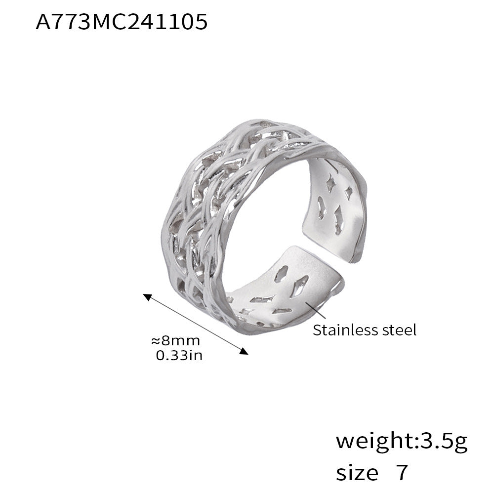 Fashion textured ring