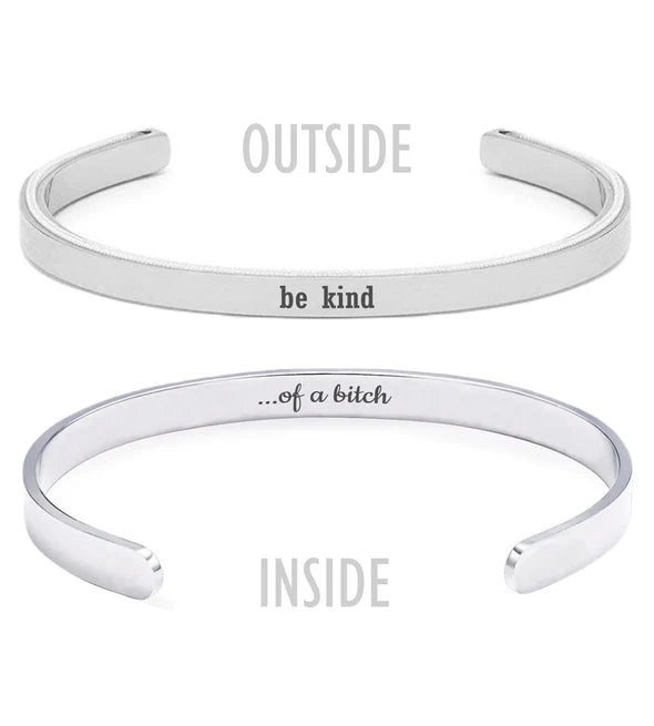 Be Kind Cuff Mantra Cuff Bracelet