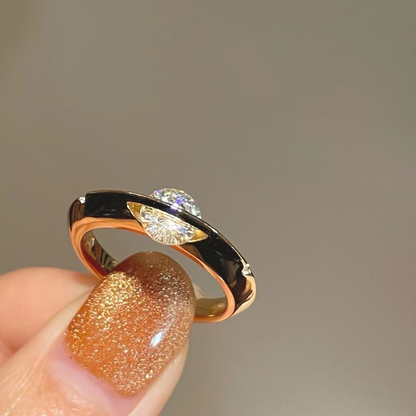 Rotating Zircon Planet Surrounding Ring