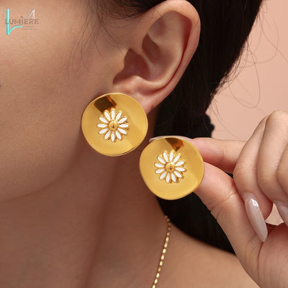 Daisy ring earrings