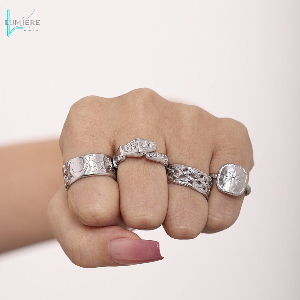 Fashion textured ring