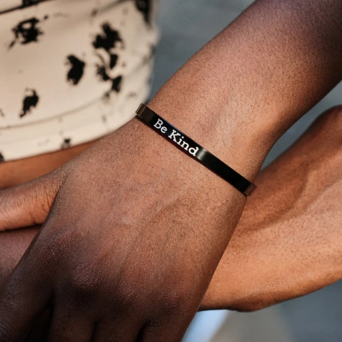 Be Kind Cuff Mantra Cuff Bracelet