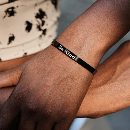 Be Kind Cuff Mantra Cuff Bracelet