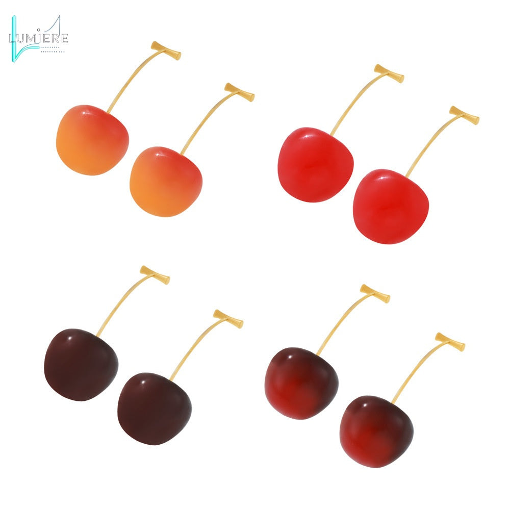 Cherry long earrings
