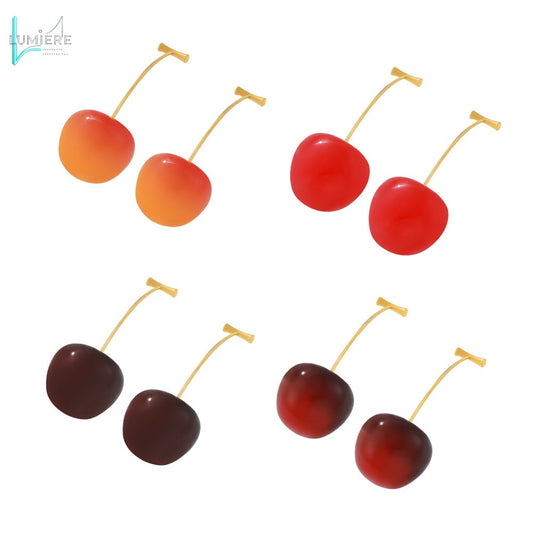 Cherry long earrings