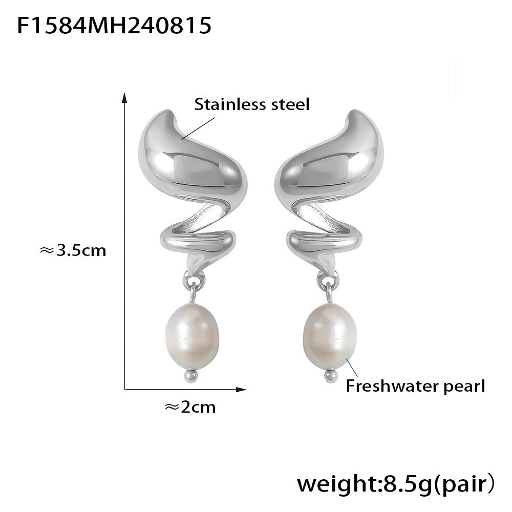 F1584-Steel earrings