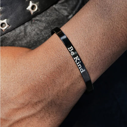 Be Kind Cuff Mantra Cuff Bracelet