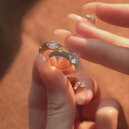 Cosmic Star Spiral Ring